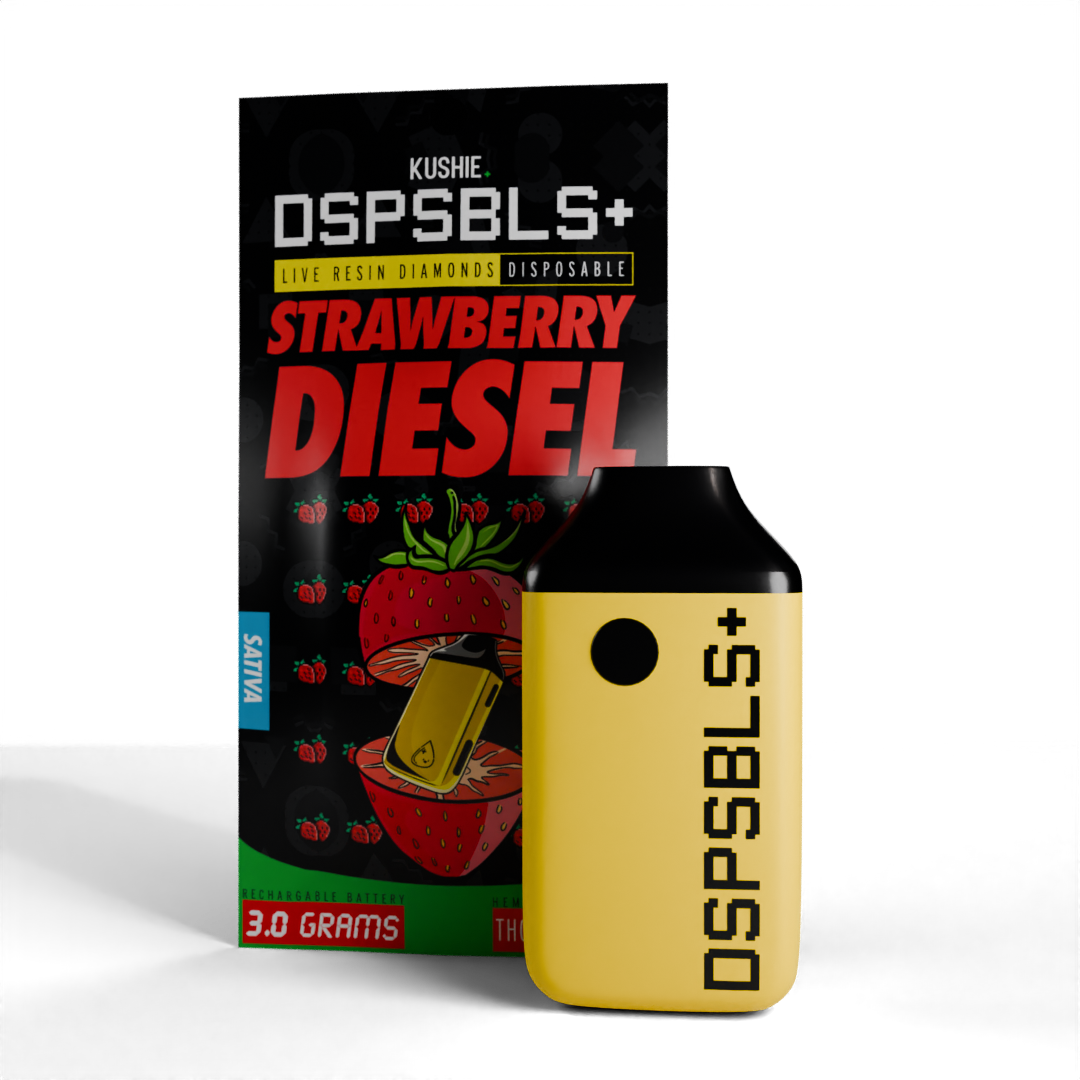 Strawberry Diesel (Sativa) DSPSBLS+ 3G HEMP THCA Live Resin Diamonds All In One