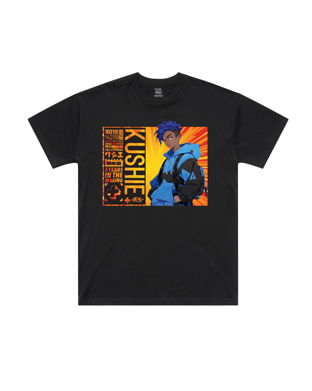 Kushie x Sket One Limited Edition Mid Weight Tee - Tokyo Blueberry