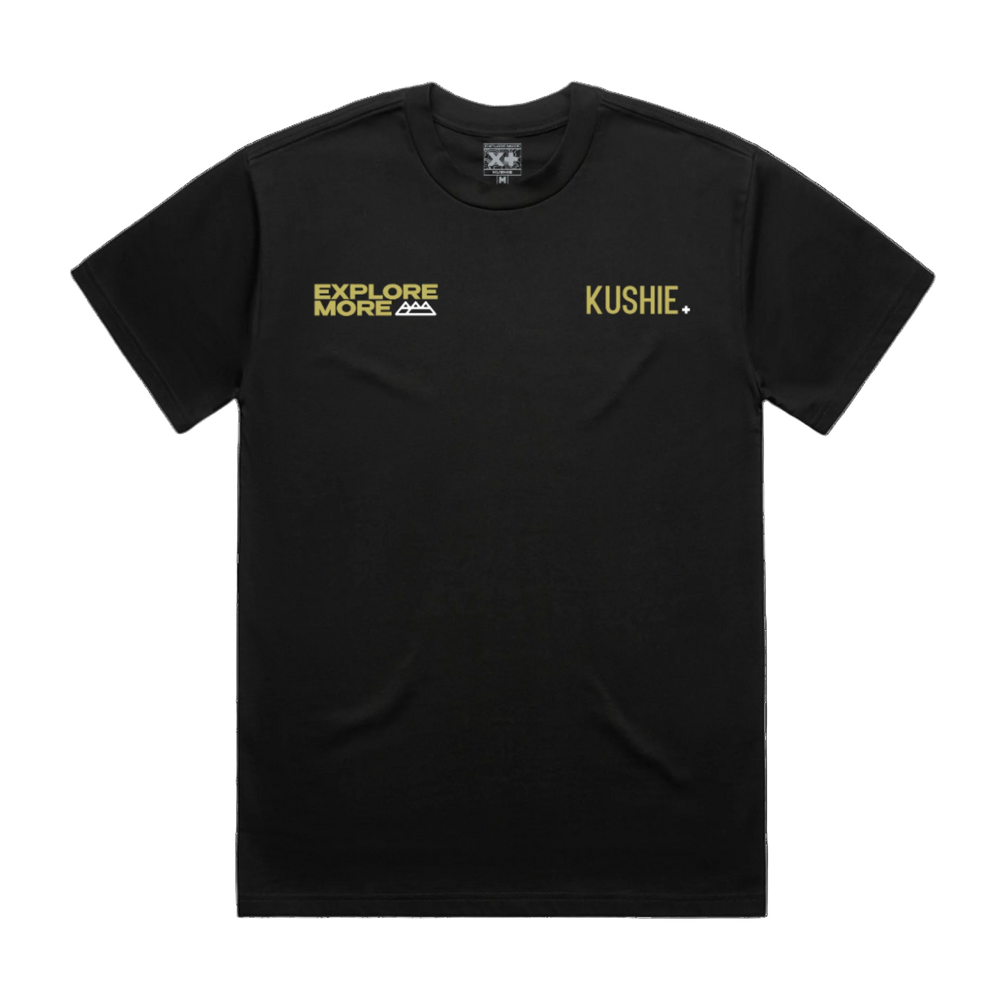 KUSHIE X EXPLORE MORE T-SHIRT - BLACK