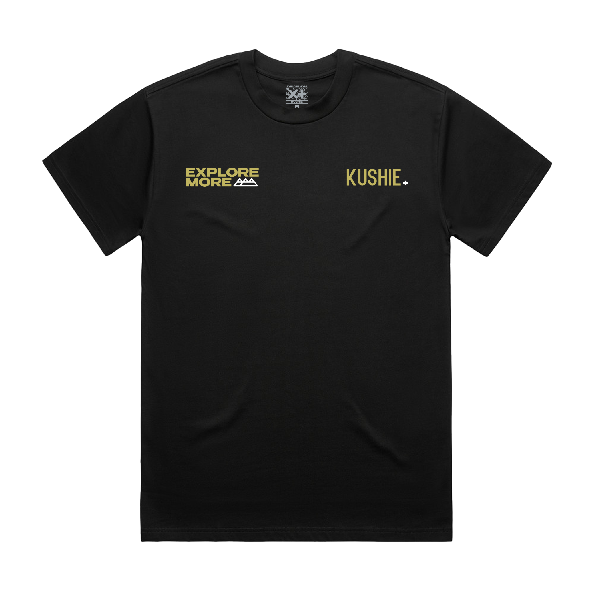 KUSHIE X EXPLORE MORE SHIRT BLACK