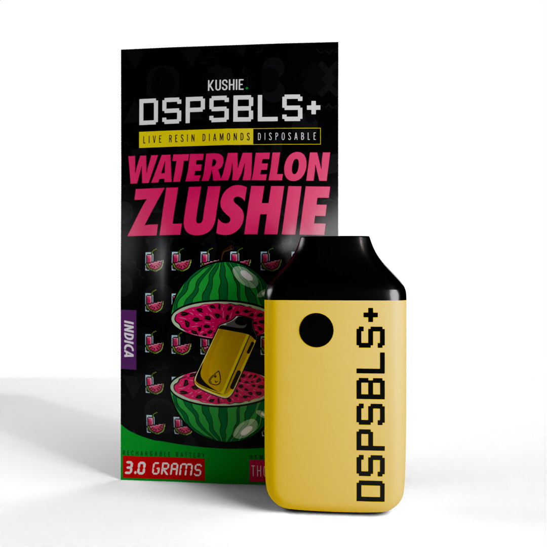 Watermelon Zlushie (Indica) DSPSBLS+ 3G HEMP THCA Live Resin Diamonds All In One